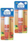 Ozium Smoke and Odor Eliminator Car and Home Air Sanitizer  Freshener 08oz Spray Citrus - Pack of 2