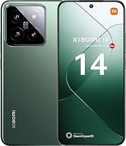 Xiaomi 14 – Smartphone de 12 512 GB, Lentes Leica Summilux, Snapdragon 8 Gen 3, Pantalla AMOLED 6.36'' 120Hz, HyperCharge 90W, Verde (Versión ES)