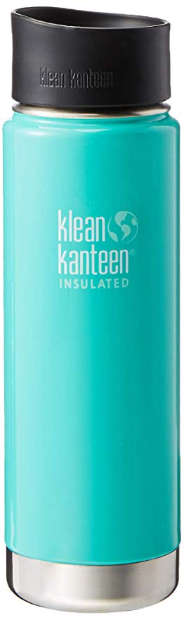 Klean Kanteen Wide Double Wall Vacuum Insulated Stainless Steel Coffee Mug with Leak Proof Café Cap 2.0