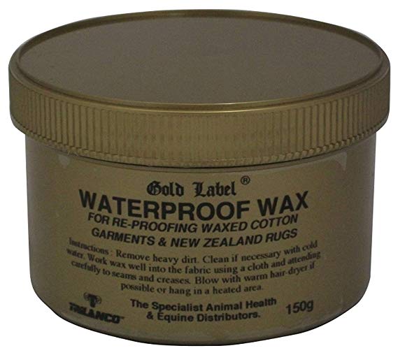 Waterproof Wax, Gold Label, Re-proofing For All Waxed Cotton Garments, 150 GM