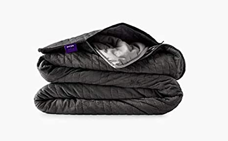 Purple Weighted Blanket - Dual Sided Warm & Cool Sleeping Blanket, King/Queen Size Weighted Blanket for Anxiety and Insomnia