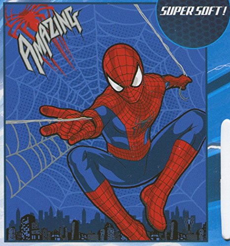 Marvel Amazing Spiderman Plush Fleece Throw Blanket