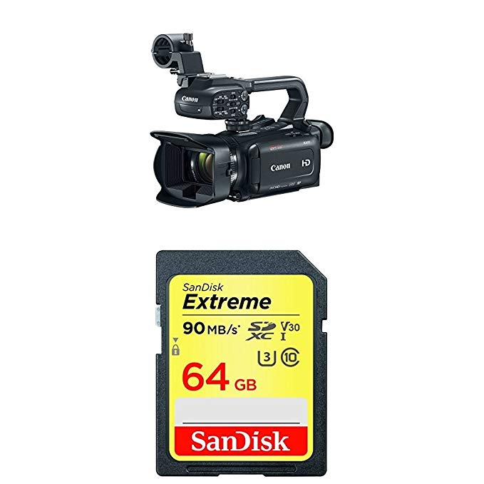 Canon XA11 Professional Camcorder and SanDisk Extreme 64 gb