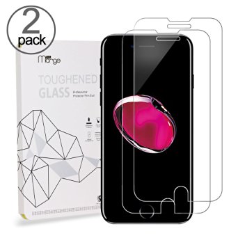 iPhone 7 Screen Protector, Marge Plus HD Clear Shockproof Premium Tempered Glass Screen Protector [2.5D Rounded Edges][3D Touch Compatible] for iPhone 7& iPhone 6/6s 4.7 inch -2 Pack