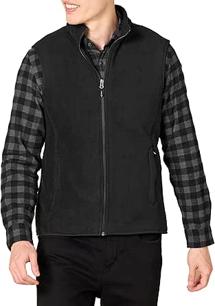 Amazon Essentials Men's Full-Zip Polar Fleece Vest