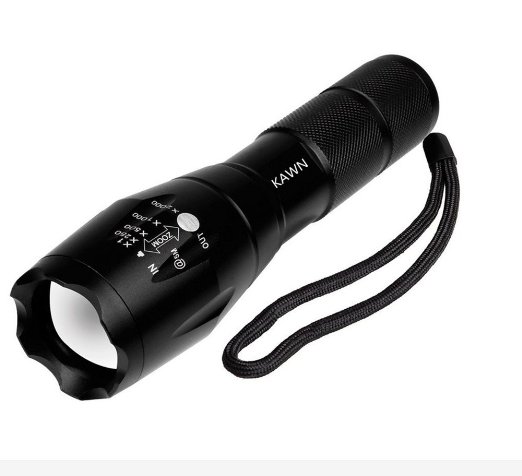 LED Flashlight,NEW 1000 Lumens CREE T6 Brightest Tactical Flashlight Outdoor Handheld Zoomable Flashlight with 5 Modes,Adjustable Focus Torch , Waterproof Rechargeable Lamp.