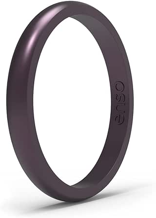 Enso Rings Halo Legend Silicone Ring - Made in The USA - an Ultra Comfortable, Breathable, and Safe Silicone Ring - Men's and Women's Silicone Wedding Ring