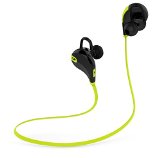 FINCOTM Sports Sytle Bluetooth Headset Acoustic Noise Cancelling Headphones QY7 Green