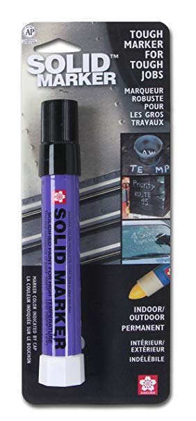 Sakura Solidified Paint Solid Marker, 14 to 392 Degrees F, Black