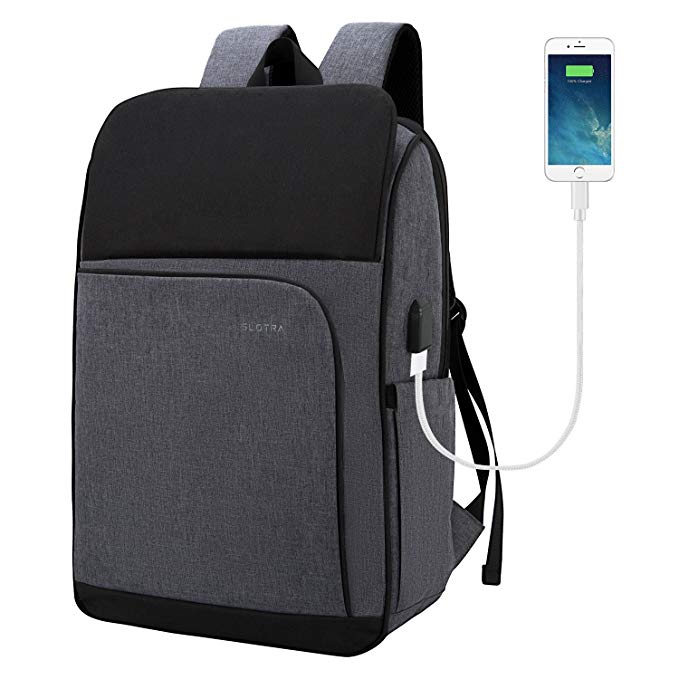 Laptop Backpack for Men Women with USB Charging Port Work Travel Laptop Computer Backpack 14 Inch School Bag