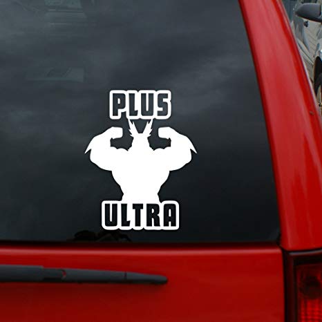 My Hero Academia/Plus Ultra! - 5" tall Vinyl Decal Window Sticker for Cars, Trucks, Windows, Walls, Laptops, and More.