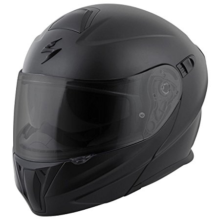 ScorpionExo EXO-GT920 Full Face Modular Helmet (Matte Black, Large)