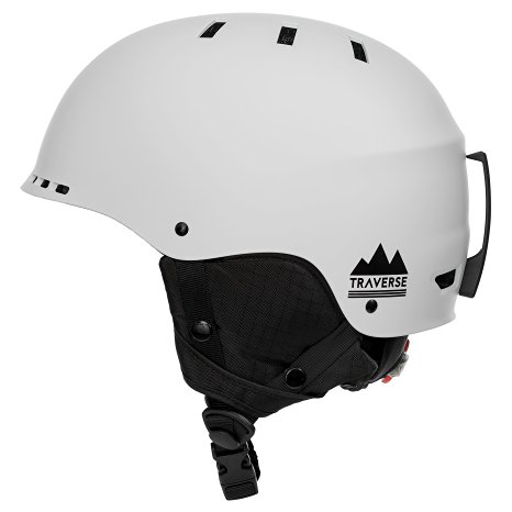 Traverse Vigilis 2-in-1 Convertible Ski & Snowboard/Bike & Skate Helmet with Mini Visor