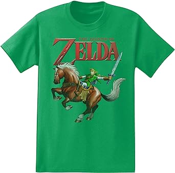 Nintendo Mens Video Game Shirt - Mario, Luigi, Zelda, Kirby, and Donkey Kong Vintage Tee