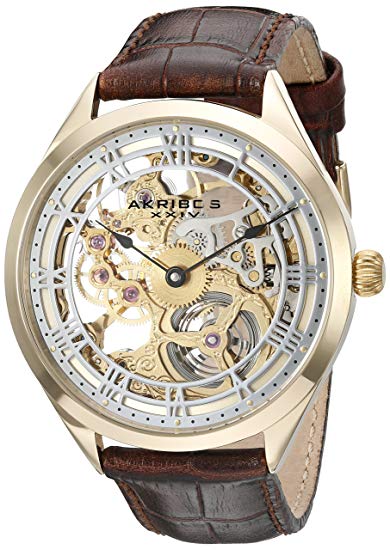 Akribos XXIV Amazon Exclusive Men's AK802 Mechanical Hand Wind Watch