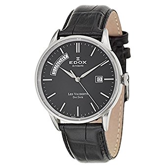 Edox Les Vauberts Day Date Automatic Men's Automatic Watch 83007-3-NIN