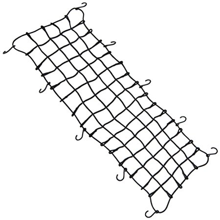 19.6" x 59" Bungee Cargo Net - Stretches to 35" x 78" with 10 Adjustable Metal Hooks,7mm Cords by Big Ant