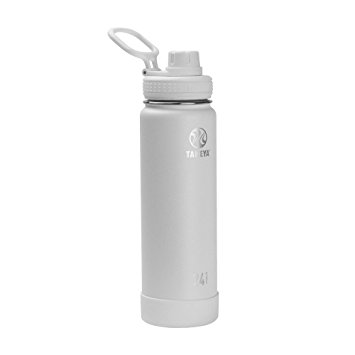 Takeya Actives Insulated Stainless Water Bottle with Insulated Spout Lid, 24oz, Arctic