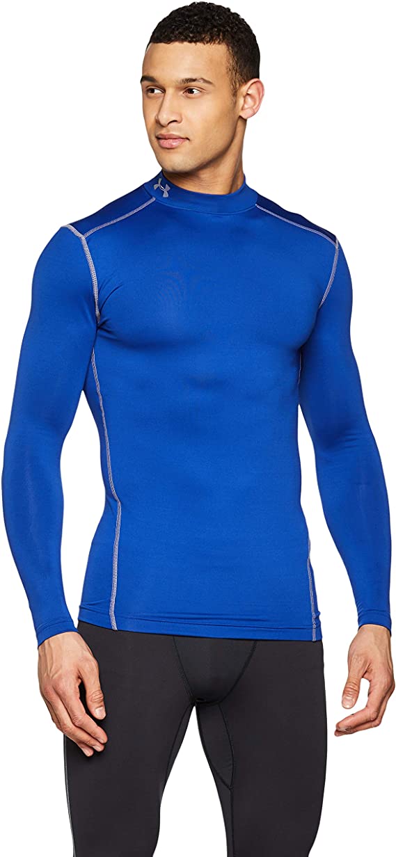 Under Armour Mens ColdGear Armour Compression Mock Long Sleeve T-Shirt