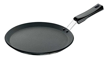 Futura Non-Stick Flat Tava Griddle, 10-Inch, 4.88mm with Plastic Handle