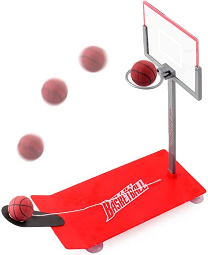 Creative Funny Desktop Miniature Basketball Game Toy - Christmas Day Gift Fun Sports Novelty Toy or Gag Gift Idea