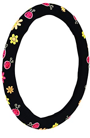 Mayco Bell Automotive Women Embroidery Cute Car Steering Wheel Cover (Beatles)