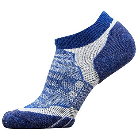 No-Show Wool Running Socks – Ultra-Light Merino Wool Athletic Socks, Trail Socks