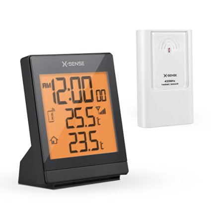 X-Sense AG-4S Digital Thermometer with Indoor/Outdoor Temperature, Ice Alert