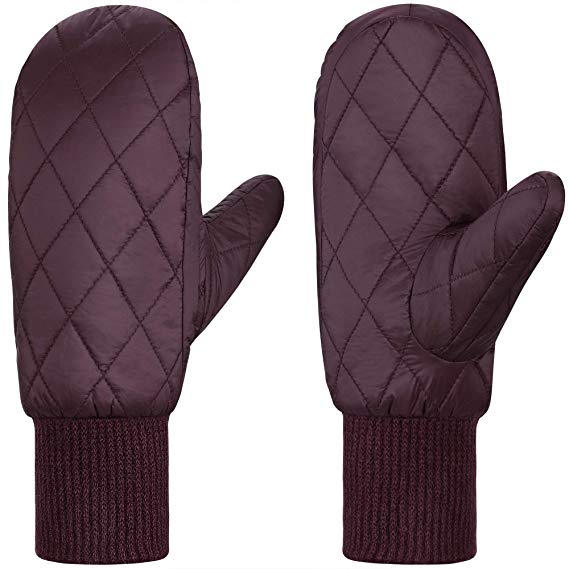 Andake 90% Duck Down Mittens Gloves For Women -20¨H Cold Weather Warm Winter Snow Gloves For Walking Jogging Work Outdoor