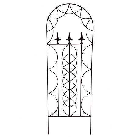 1.Go Metal Garden Trellis Panel Arch for Climbing Plants, 16" Wide x 48" High, OG-0002
