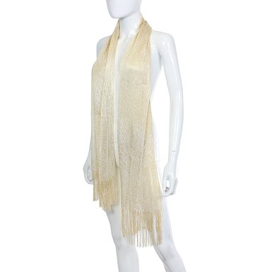 Shimmer and Shine Fringed Scarf