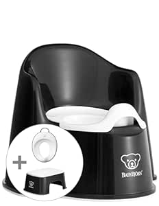 BabyBjorn Potty Training Bundle, Black/White