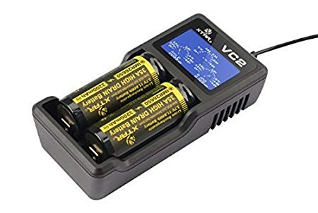 XTAR VC2 Charger with LCD Display Screen
