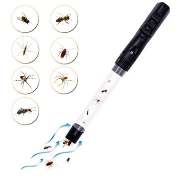 Bug Catcher, Vacuum Insects Bugs Stink Bug Bedbugs Spider Crawler Sucker Catcher Insect killer Traps USB Rechargeable with LED Light Humane Pest Control Pest Repellents without Harm (Upgrade Version)