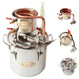 DIY 2 Gal 10 Liters Home Distiller Moonshine Alcohol Still Stainless Boiler Copper Thumper Keg