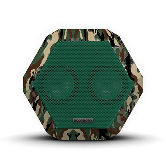 Boombotix Boombot REX Wireless Ultraportable Weatherproof Bluetooth Speaker for iPods Smartphones Tablets and Laptops - Rex Camo Special Ops (Newest Version)