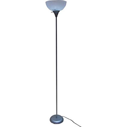 Mainstays 71" Floor Lamp, Silver (Silver)