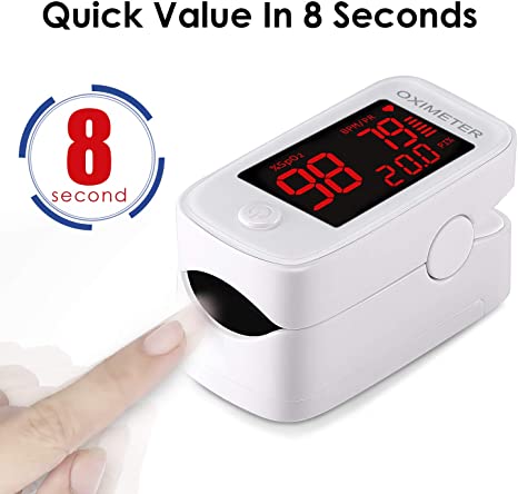 Finger Pulse Monitor, Blood Oxygen Saturation Tester, Heart Rate Pulse Test, Portable Sports Fitness Accessories, Monitoring Health is More Reassuring