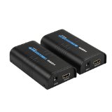 Panlong PL-373HE HDMI Extender Over Single Cat55e6 Ethernet Cable Up To 390 Feet Supports 1080P HD Audio Deep Color