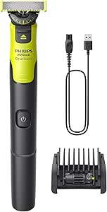 Philips Norelco OneBlade 360 with Connectivity Hybrid Face, Electric Beard Trimmer, Shaver with 360 Blade Tech, 1x360 Blade, 5in1 Comb, Model QP4530/90