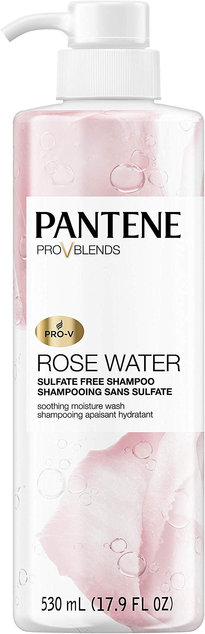 Pantene Pro-v Blends Rose Water Sulfate-free Soothing Moisture Wash Shampoo, 530ml