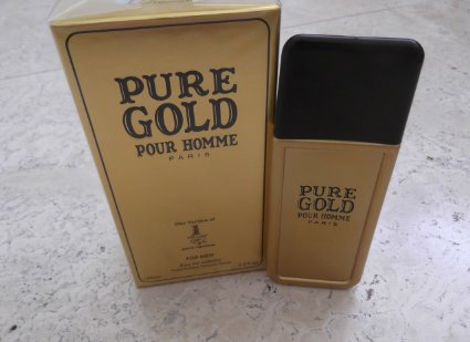 PURE GOLD POUR HOMME-EDT-3.4 OZ-FOR MEN-VERSION OF 1 MILLION BY PACO RABANNE