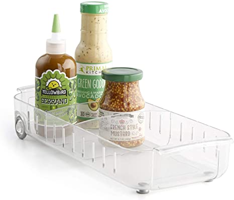 YouCopia RollOut Fridge Caddy, 6" Wide, Clear