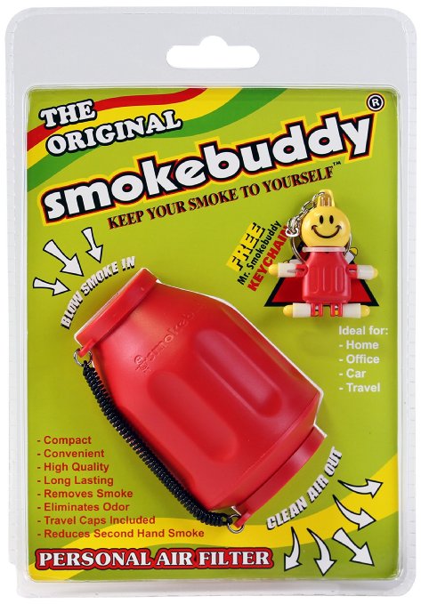 Smoke Buddy 0159-RD Personal Air Filter, Red