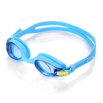 HiCool Anti-Fog Swim Goggle for Kids and Early Teens (Blue)