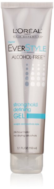 L'Oreal Paris EverStyle Strong Hold Defining Gel, Alcohol-Free, 5.1 Fluid Ounce