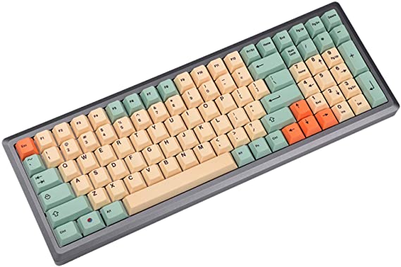 YMDK Hami Melon DYE-Sublimated PBT KEYCAP Set for MX Mechanical Keyboard 104 87 61 Filco YMD96 KBD75 FC980M Minila (Only Keycap)