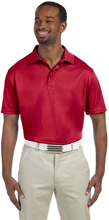 Harriton mens 4 oz. Polytech Polo(M315)-RED-2XL