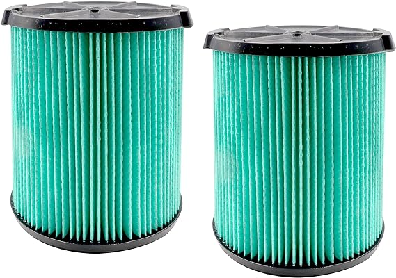 Cartridge Filter for Craftsman CMXZVBE38753 fit CRAFTSMAN 38753 HEPA Media Wet/Dry Vac Filter for 5 to 20 Gallon shop vacuums (9-38753) (2 Pack)