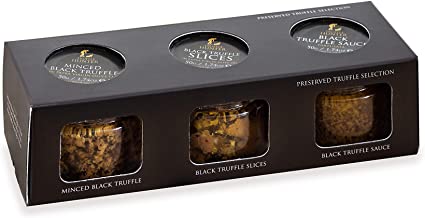 TruffleHunter Preserved Truffle Selection - Black Truffle Slices, Minced Black Truffle & Truffle Sauce - Truffle Tasting Selection Gift Set - Foodie Gift